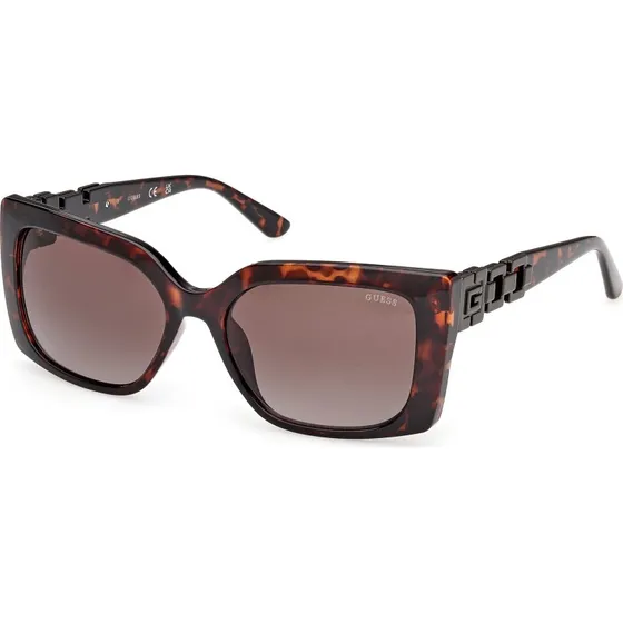 Guess GU00265-H Lunettes de Soleil Carrées Havana Marron Femme