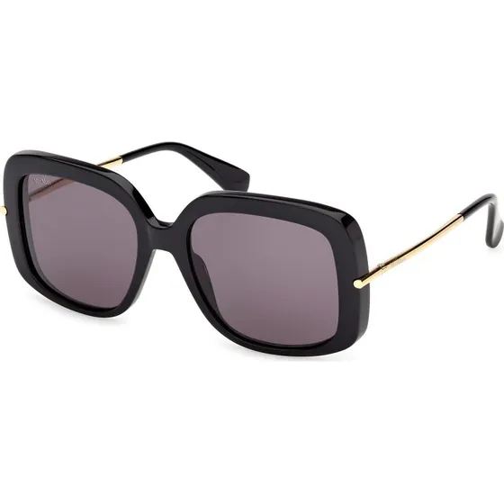 Max Mara MM0195 Lunettes de soleil rondes en acétate noir