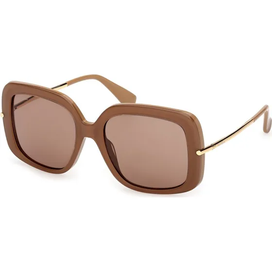 Max Mara Lunettes de Soleil MM0195 Femme - Acétate Marron Rond
