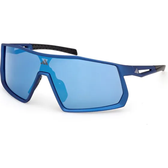 Adidas Sport SP0123 KENTRO Lunettes de soleil bleues à verres miroir