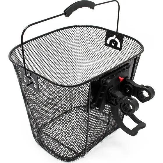 Wiltec Panier Vélo 32,5 x 24 x 26,5 cm Noir