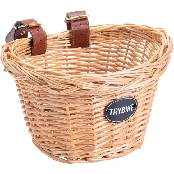 Trybike Panier Guidon en Imitation Rotin