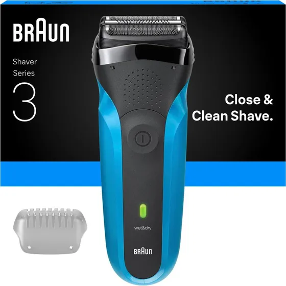 Braun Series 3 Rasoir Électrique Bleu et Noir