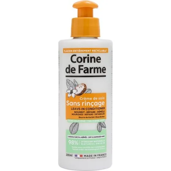 Corine de Farme Lait sans rinage au beurre de karit 200 ml
