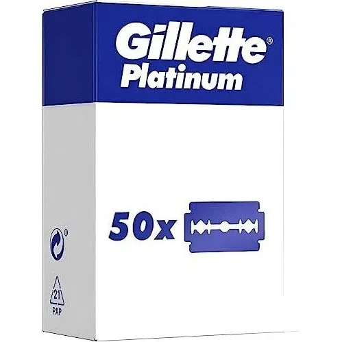 Gillette Platinum – Lames de Rechange (50 unités)