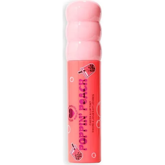I Heart Revolution Bubble Tea Milky Blush + Lip Tint Poppin' Peach
