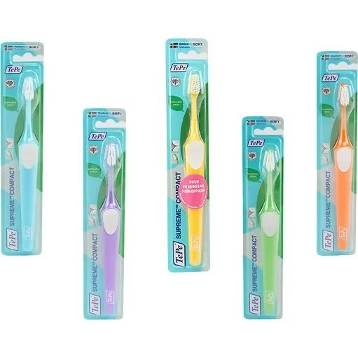 TePe Supreme Compact Brosse à dents souple éco-responsable