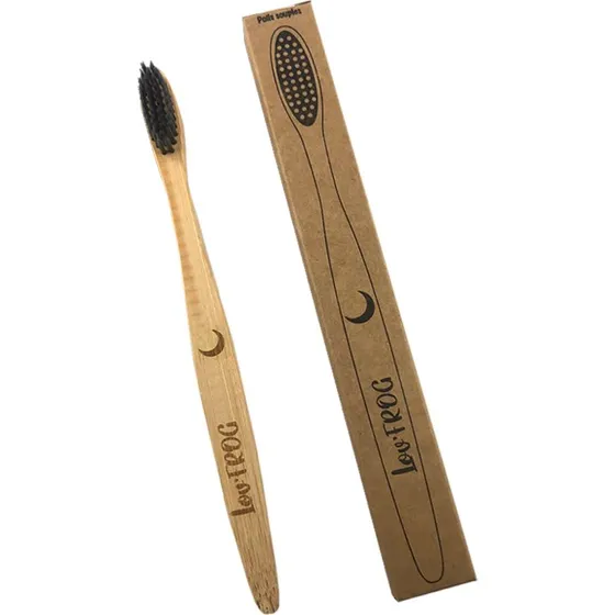 Lov'Frog Brosse à Dents Bambou Charbon Actif Enfant Lune