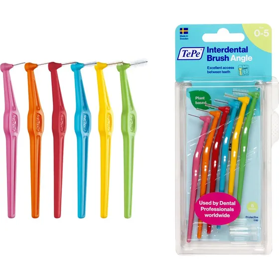 TePe Angle Brossettes Interdentaires Assortiment Rose-Vert