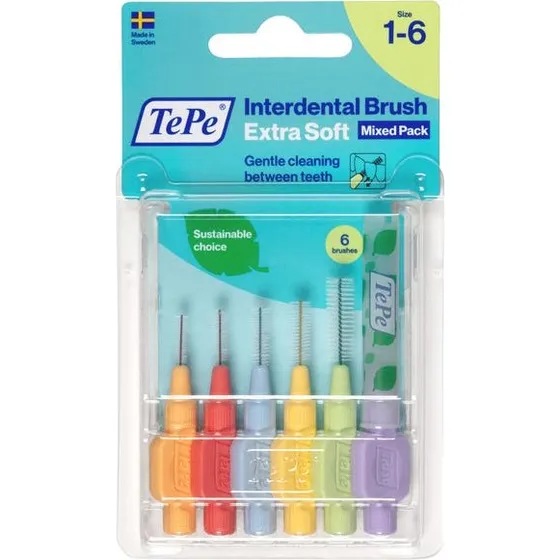 TePe Brossettes Interdentaires Extra Souples Taille 1 à 6