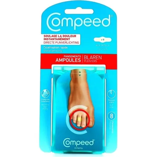 Compeed Pansements Ampoules aux Orteils x8