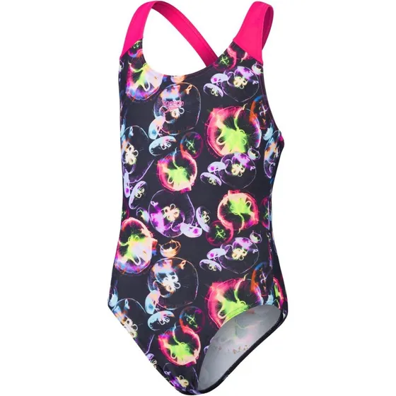 Speedo Kids Allover Splashback Noir/Rose