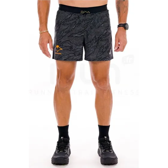 Asics Fujitrail All Over Print Short Trail 5In S Performance Noir XL