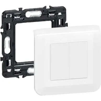 Legrand Mosaic Interrupteur double va-et-vient 10A blanc