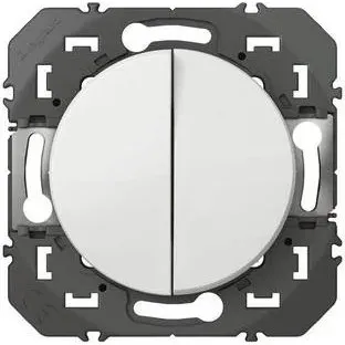 Legrand Dooxie Double Interrupteur Va-et-Vient Blanc 600002