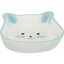 TRIXIE Gamelle tête de chat céramique bleu