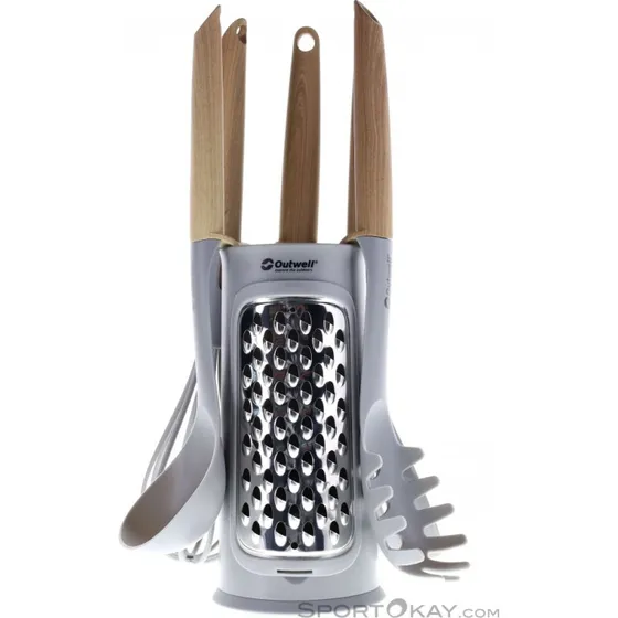 Outwell Adana 6 pièces – Ustensiles de cuisine inox