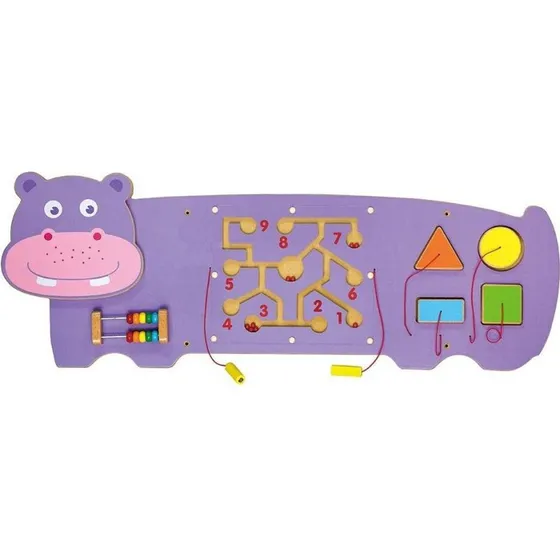 Viga Toys Hippopotame - Panneau mural éducatif
