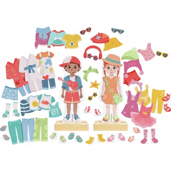 Hape Puzzle Magnétique à Habiller 66 Pièces