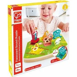 Hape Puzzle Sonore Ferme 6 Pièces