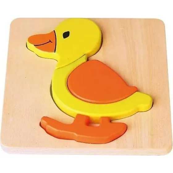 Viga Toys Mini Puzzle Canard en bois