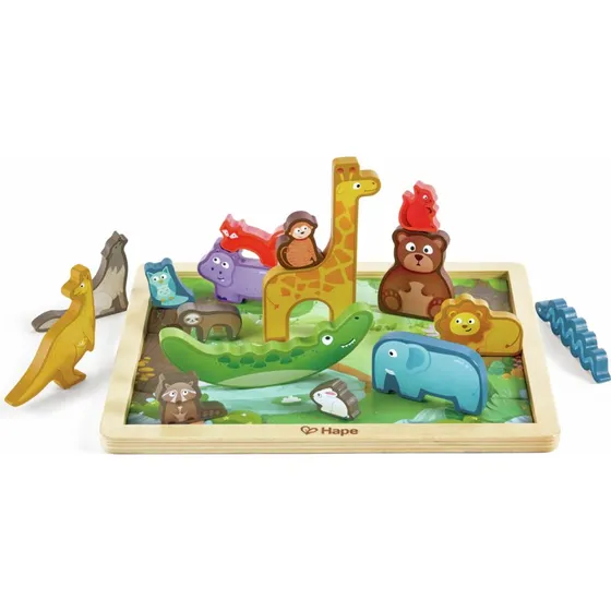 Hape Puzzle Royaume des animaux - 16 animaux en bois