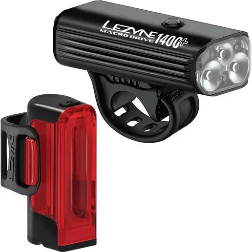 Lezyne Macro Drive 1400+ / Strip Drive Pro 400+ Noir