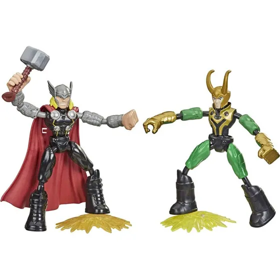 Hasbro Avengers Bend and Flex Thor vs Loki 15 cm
