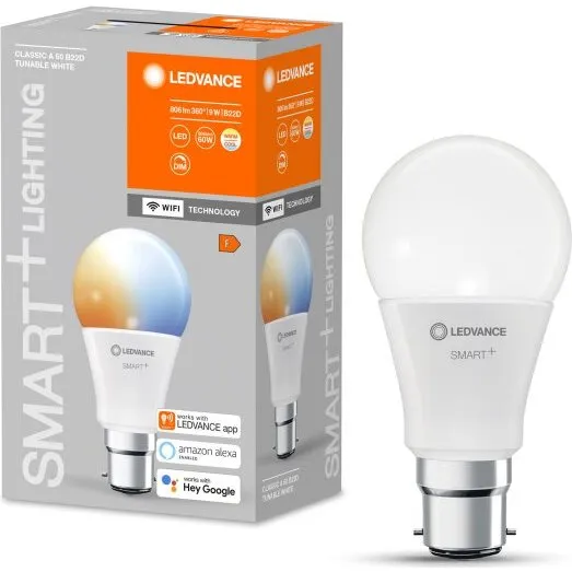 LEDVANCE Smart+ WF A60 B22 TW 9W