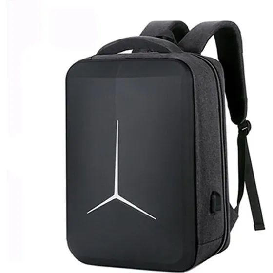 EcoRide Sac À Dos 17 Pouces Rose Étanche USB