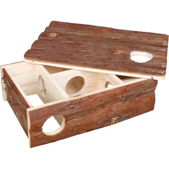 Trixie Maison Labyrinthe Leif pour Hamster en Bois d'Écorce