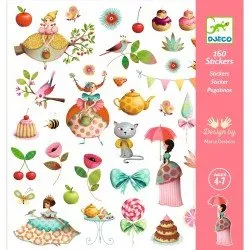 Djeco 160 Stickers Le Goûter des Princesses