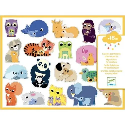 DJECO Gommettes Mamans Bébés - 120 pièces