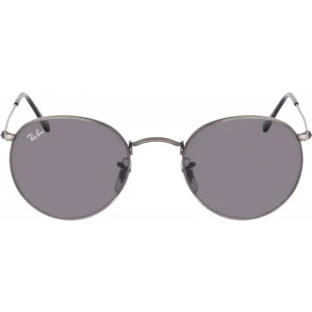 Ray-Ban RB3447 Round Metal Gold Chromance Silver Brown Polar