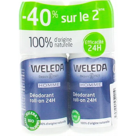 Weleda Déodorant Roll-On Homme 24H Bio 50ml