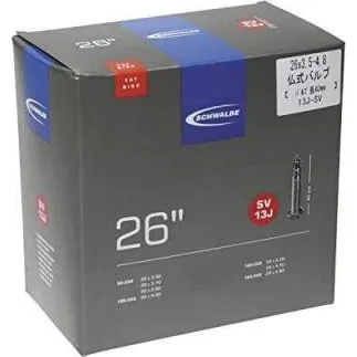 Schwalbe SV13J Chambre à air 26 x 3,5-4,8 pouces Presta