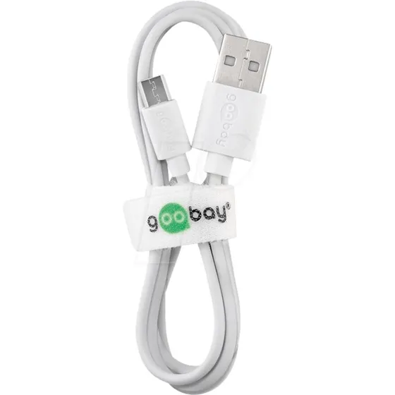 GOOBAY Câble USB-A vers micro-USB 1 m blanc