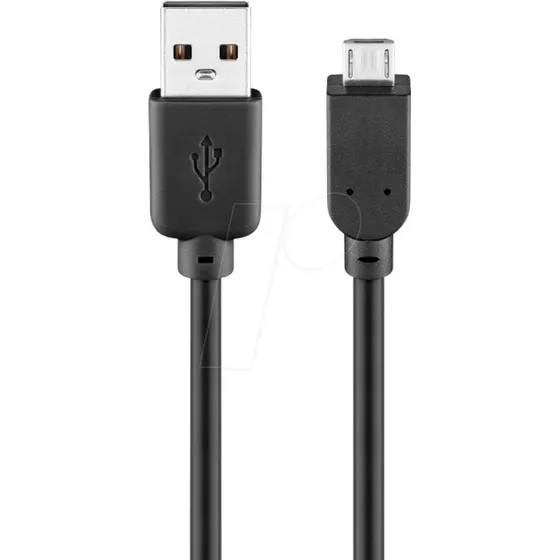 Wentronic Câble USB A vers micro B 5m Noir