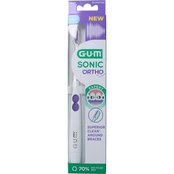 Gum Sonic Ortho Brosse à Dents Électrique 4102