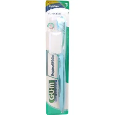 GUM Original White Medium - Brosse à dents blanchissante