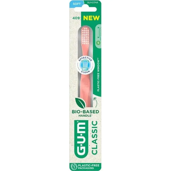 GUM Classic 409 Brosse à dents souple biosourcée