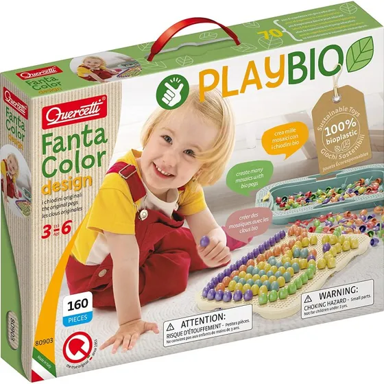 Quercetti PlayBio Fantacolor Design - Mosaïque 160 pièces