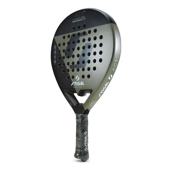 Stiga Act Black/Olive Green - Raquette de padel débutant