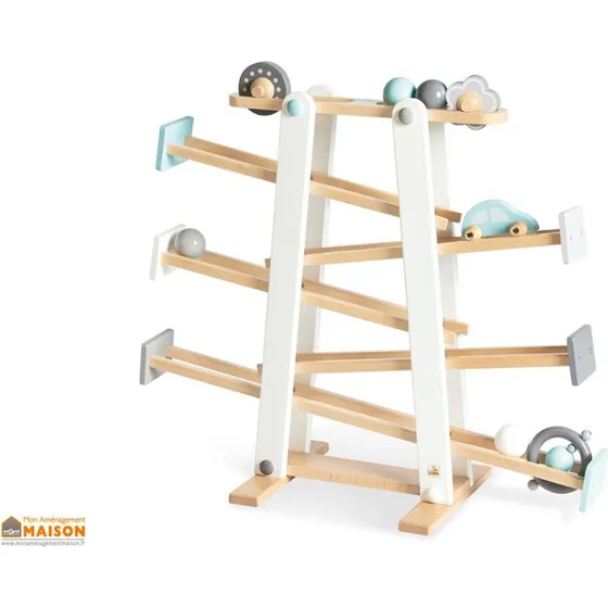 Kuno Piste de billes en bois 9 pices 682556 cm