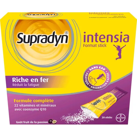 Supradyn Intensia X20 Sticks Fruit de la Passion