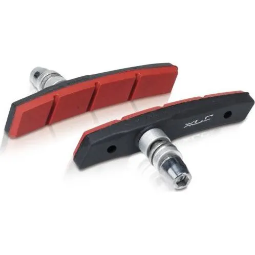 XLC Patins de Frein V-Brake 80 mm Noir/Rouge
