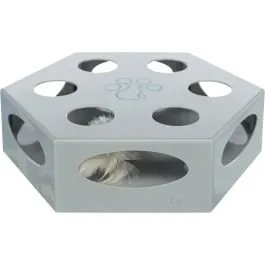 Trixie Jeu pour Chat Plume Tournante 22 cm Bordeaux