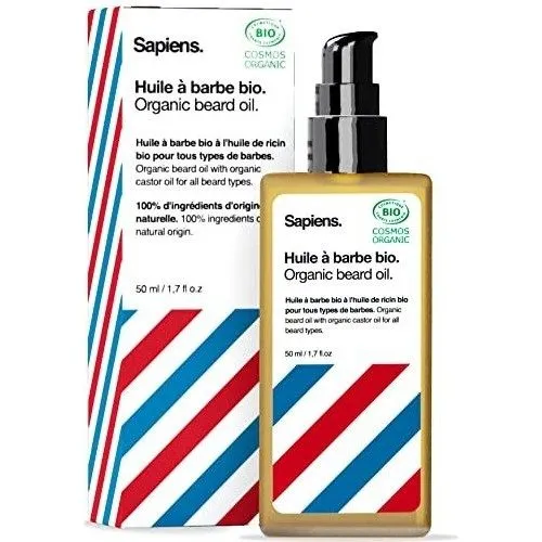 Sapiens Barbershop Huile Barbe Homme BIO 50ml