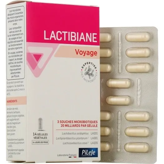 Pileje Lactibiane Voyage 14 gélules