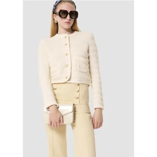 Tara Jarmon Gilet Giuda écru en coton